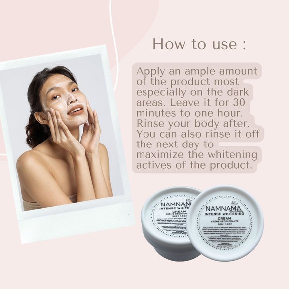 INTENSE WHITENING CREAM Bleaching 50g x 1 Lightens Dark Spots, Clarify - Picture 2 of 6
